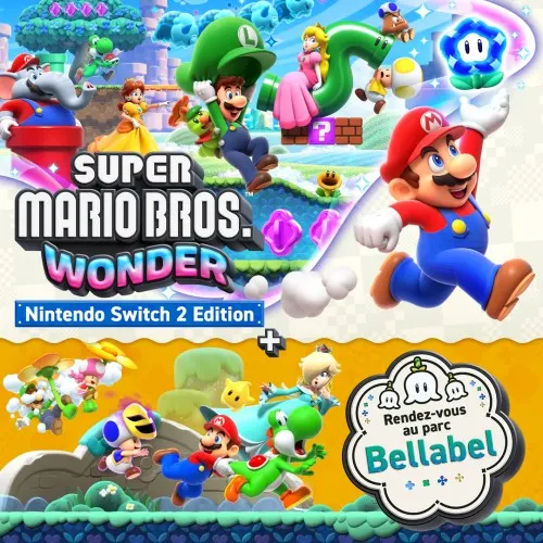 Illustration de Super Mario Bros. Wonder – Nintendo Switch 2 Edition + Rendez-vous au parc Bellabel