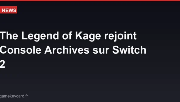 The Legend of Kage rejoint Console Archives sur Switch 2